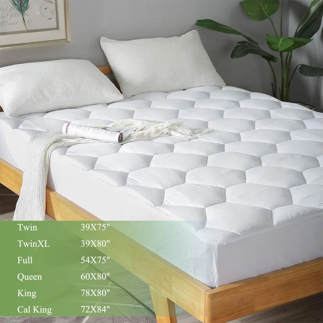 National Hotel Cotton Mattress Topper Quilted Mattress Topper Pillow Polyester Mattress Pad